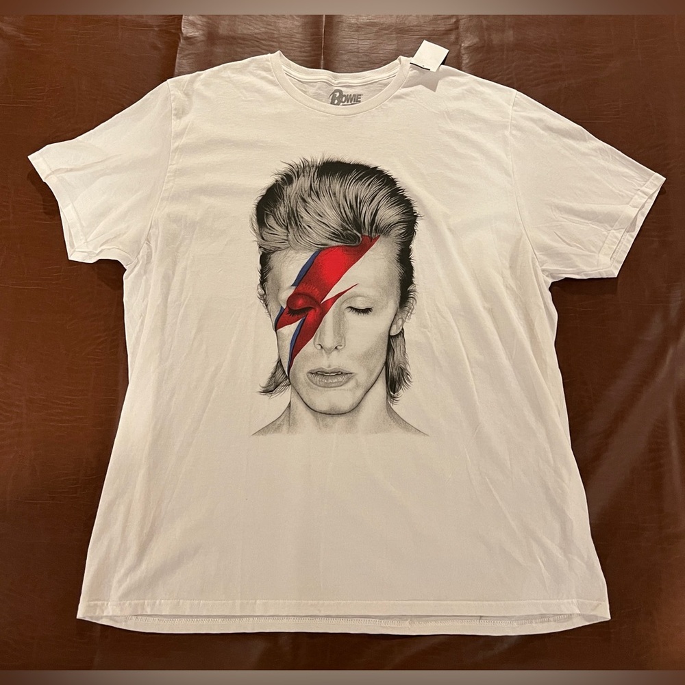NWT David Bowie Band Shirt - Size 2XL